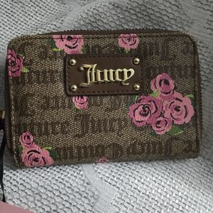 Juicy Couture Brown Floral Wallet